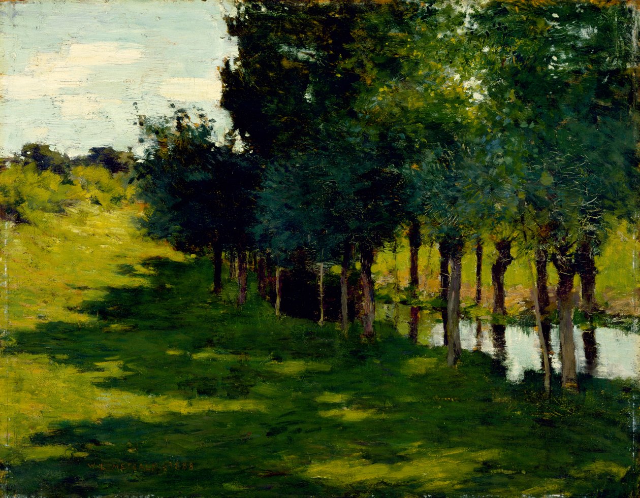 Sonnenlicht und Schatten, 1888 von Willard Leroy Metcalf