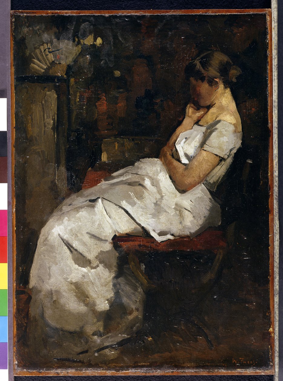 Mädchen in Weiß, ca. 1889 von Willem de Zwart
