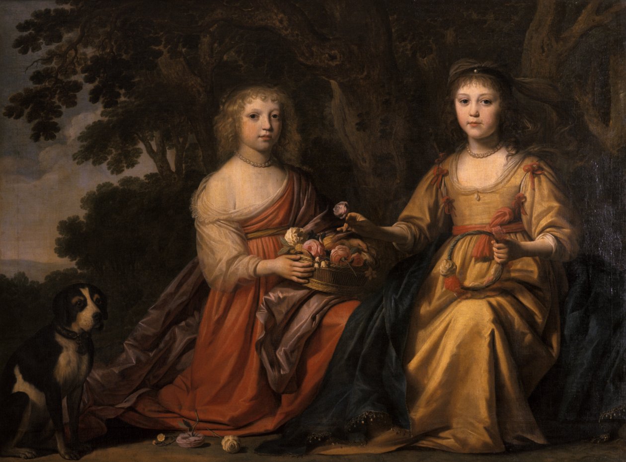 Maria Magdalena und Charlotta Elisabetha, Prinzessinnen von Nassau von Willem van Honthorst