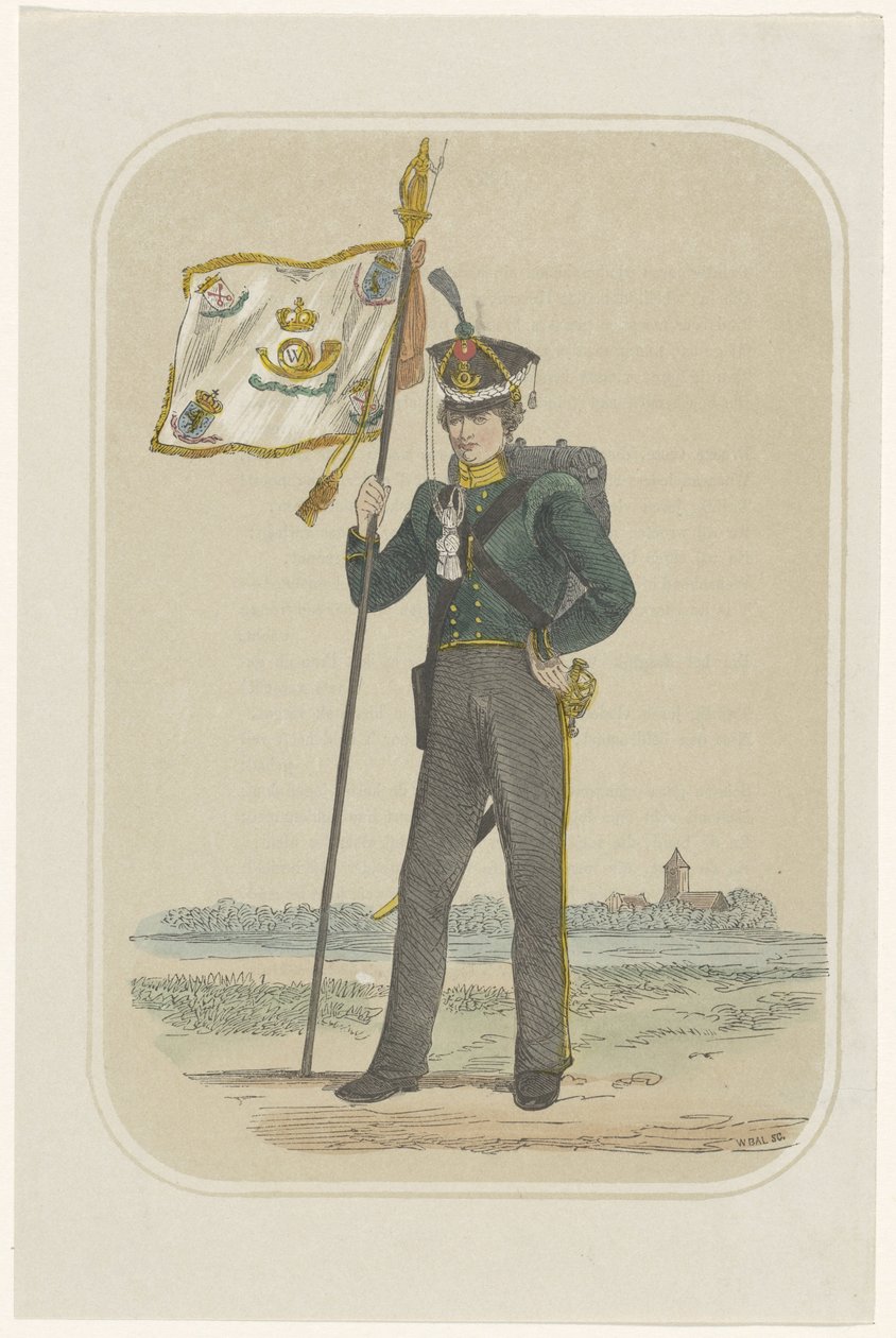 Freiwilliger Jäger der Leidener Hochschule, 1830 von Willem Bal