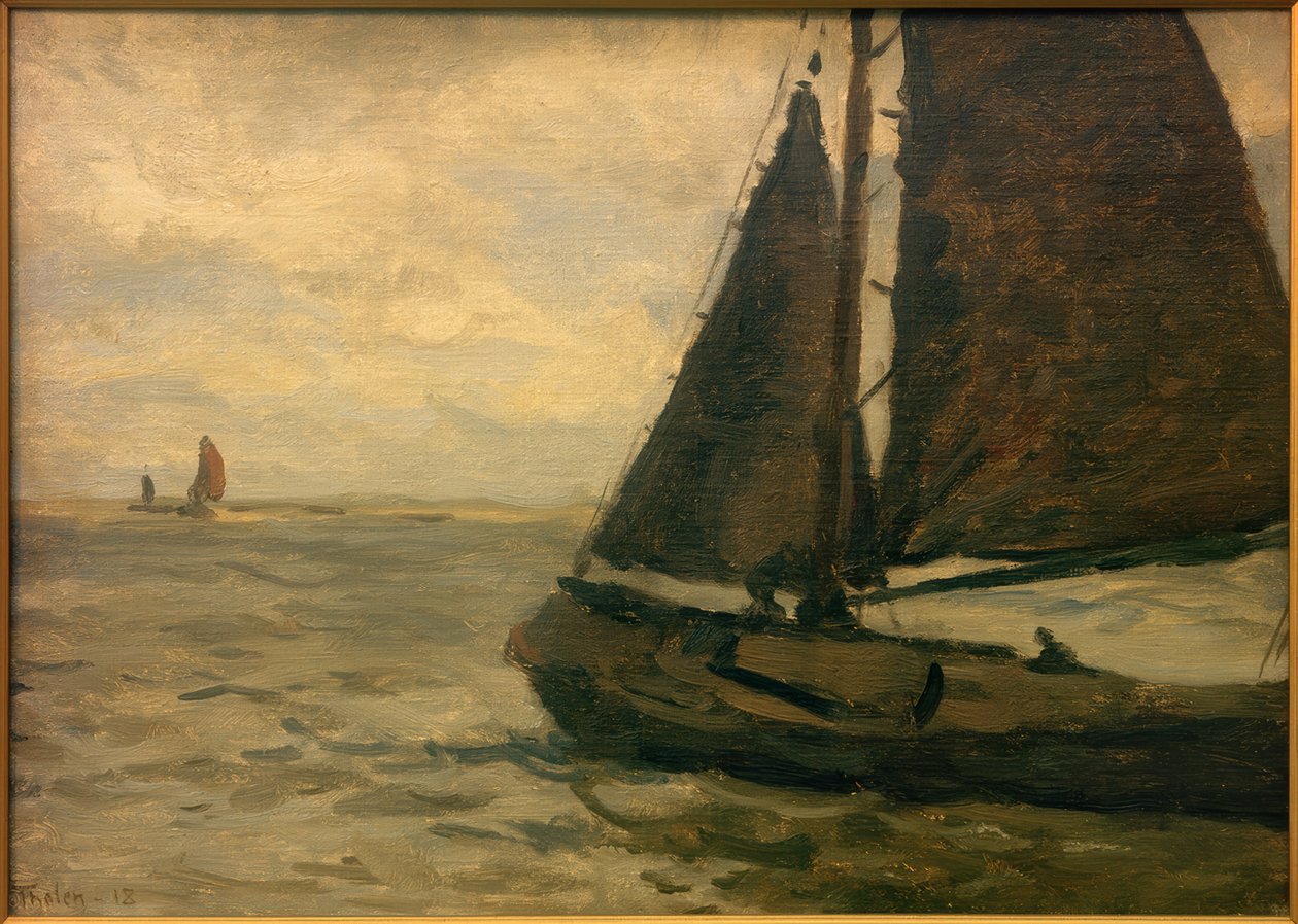 Segelnder Botter von Willem Bastiaan Tholen