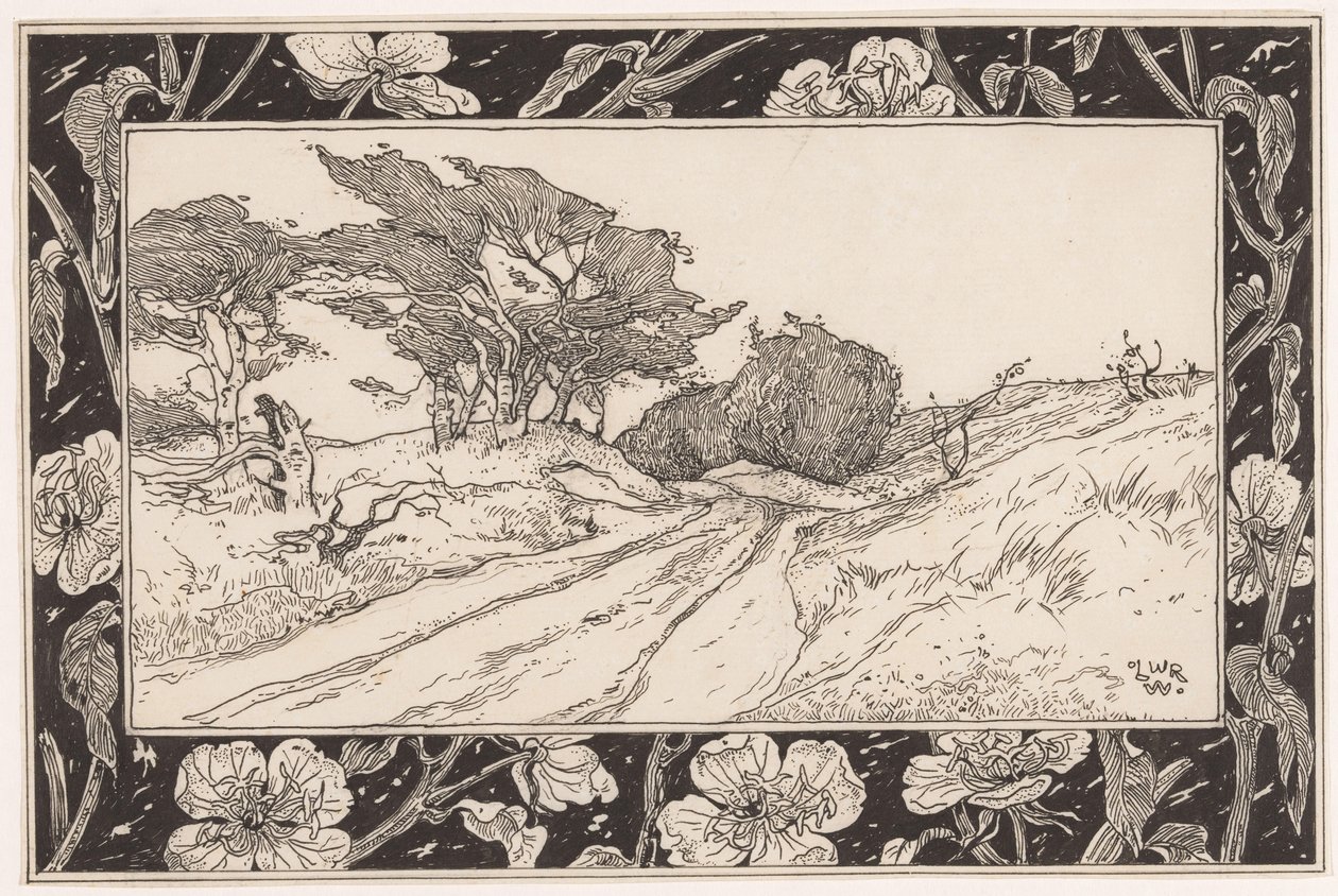 Dünenlandschaft mit Strandhafer von Ludwig Willem Reymert Wenckebach