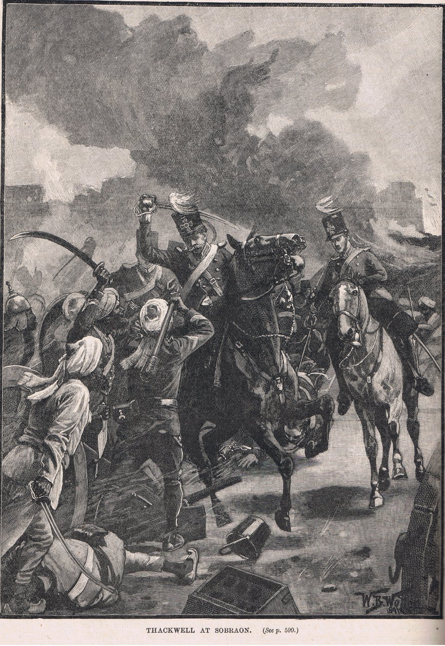Thackwell bei Sobraon, Illustration aus Cassell