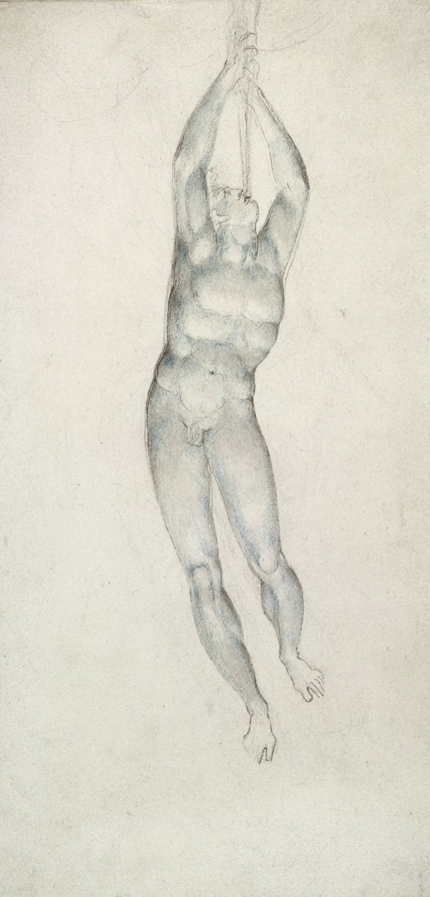 Ein Engel mit einer Trompete, 1805-08 von William Blake