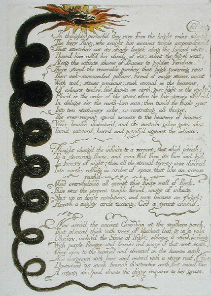 In Gedanken gestört..., Platte 11 aus Europa. Eine Prophezeiung, 1794 von William Blake