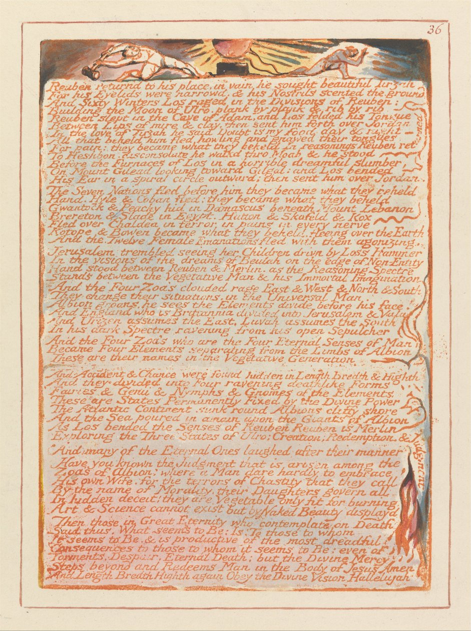 Jerusalem, Tafel 36 von William Blake