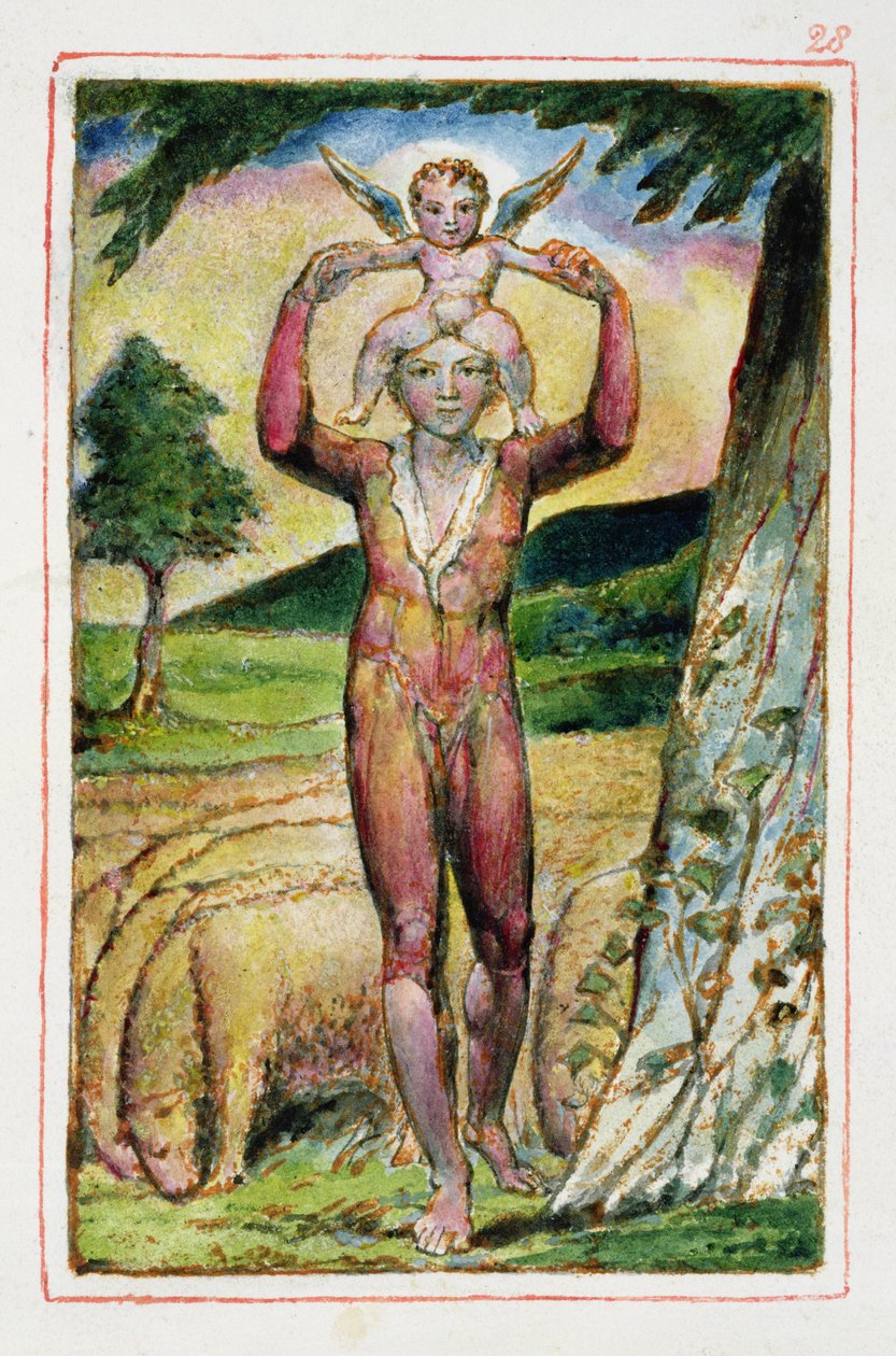 Frontispiz zu Songs of Experience: Platte 28 aus Songs of Innocence and of Experience (Kopie AA) (c.1815-26) von William Blake