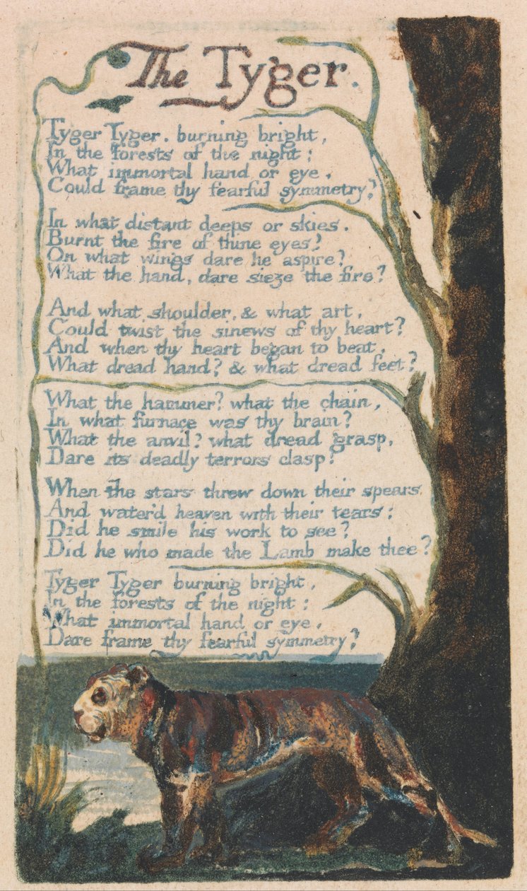 Lieder der Unschuld und der Erfahrung, Platte 42 von William Blake