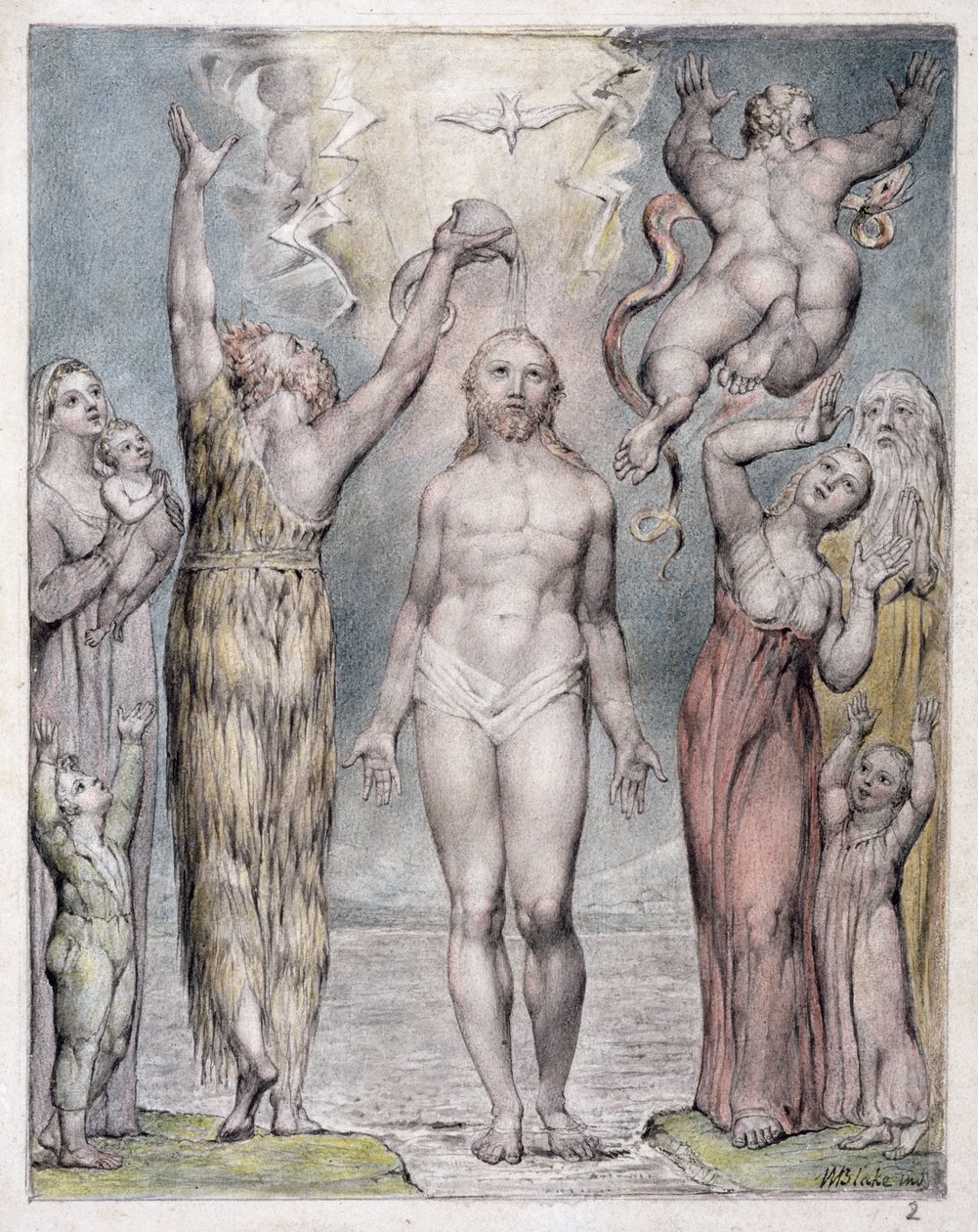 Die Taufe Christi, Illustration aus 