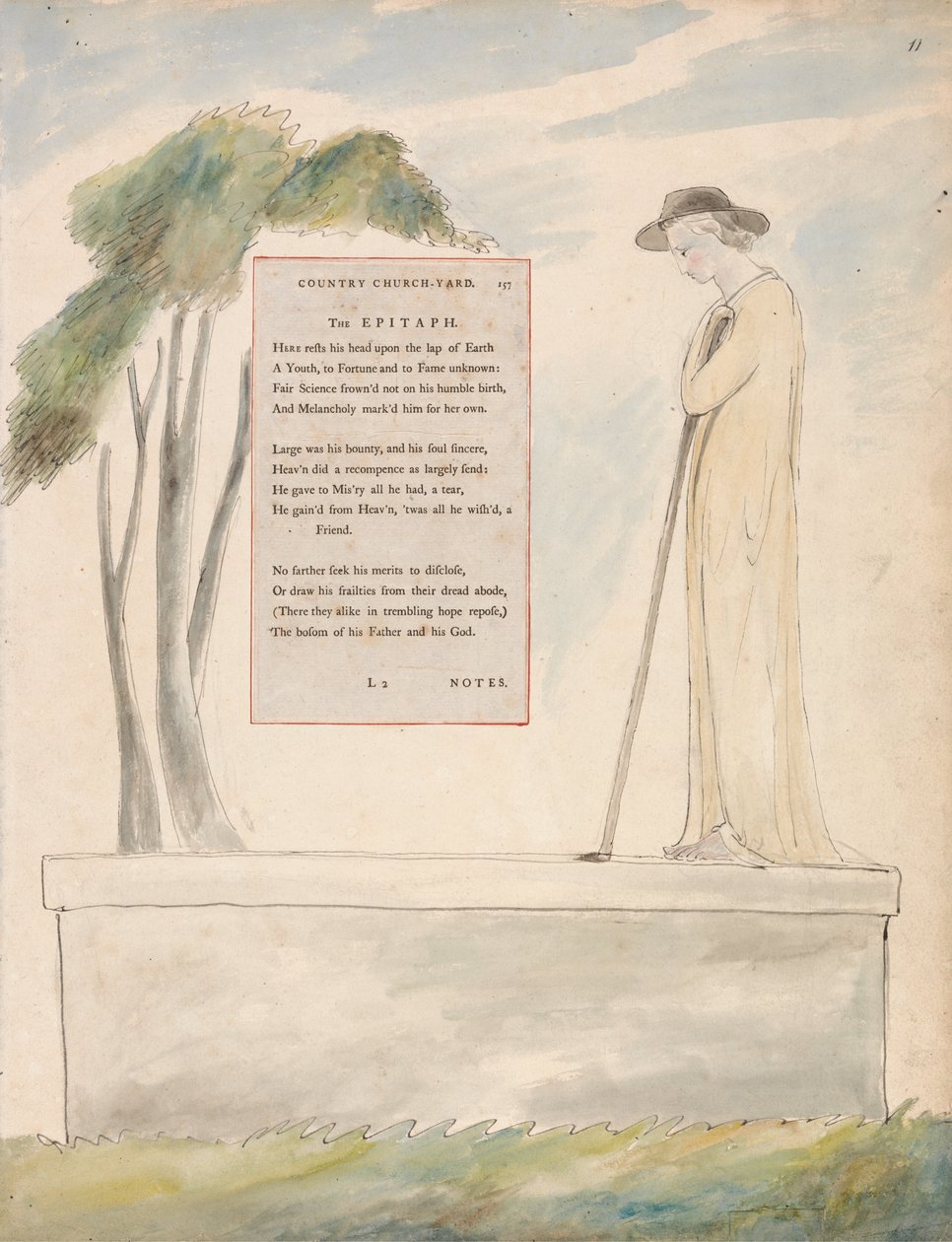 Die Gedichte von Thomas Gray, Design 115 von William Blake