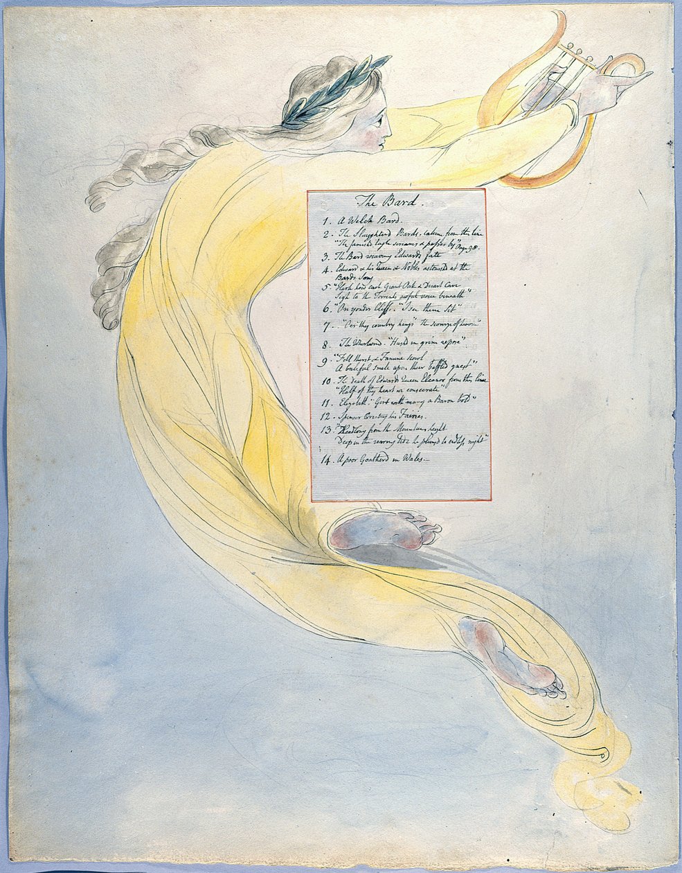 Die Gedichte von Thomas Gray, Design 52, Der Fortschritt der Poesie von William Blake