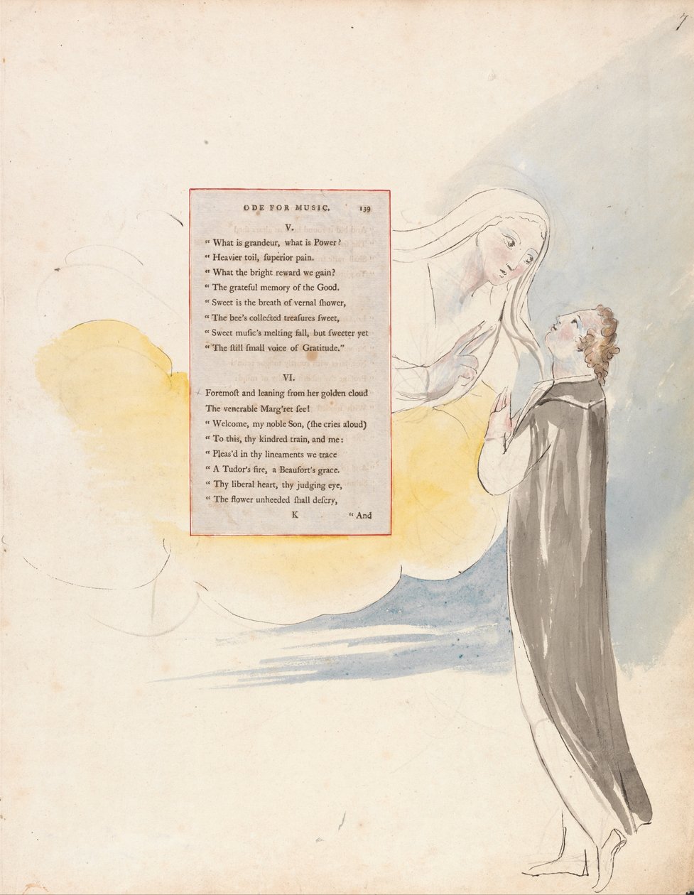 Die Gedichte von Thomas Gray, Design 99, Ode für Musik von William Blake