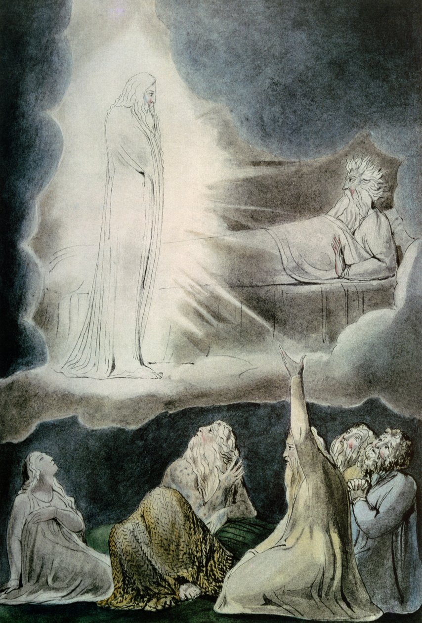 Die Vision von Eliphaz, 1825 von William Blake