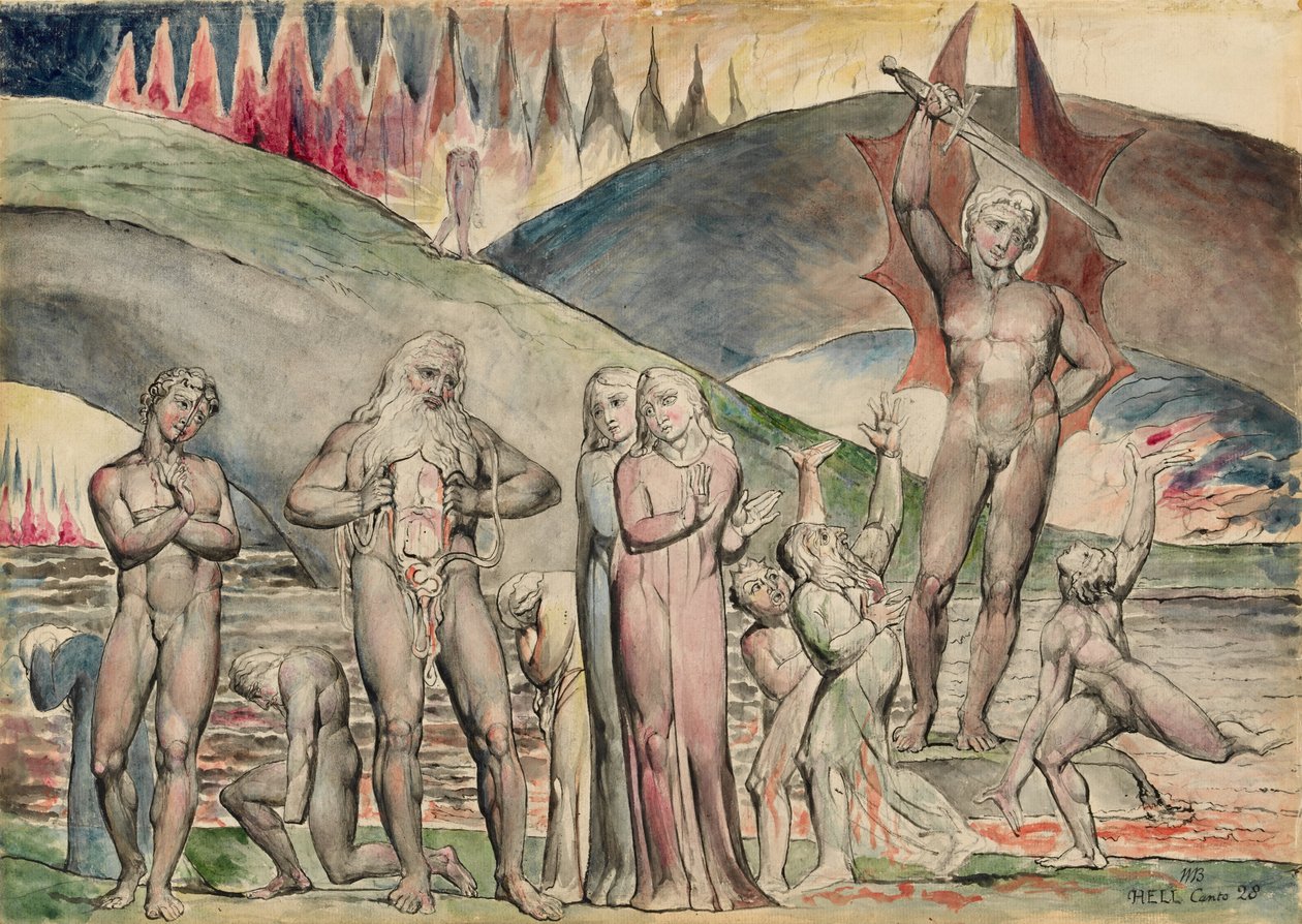 Die Schismatiker und Unruhestifter - Mahomet von William Blake