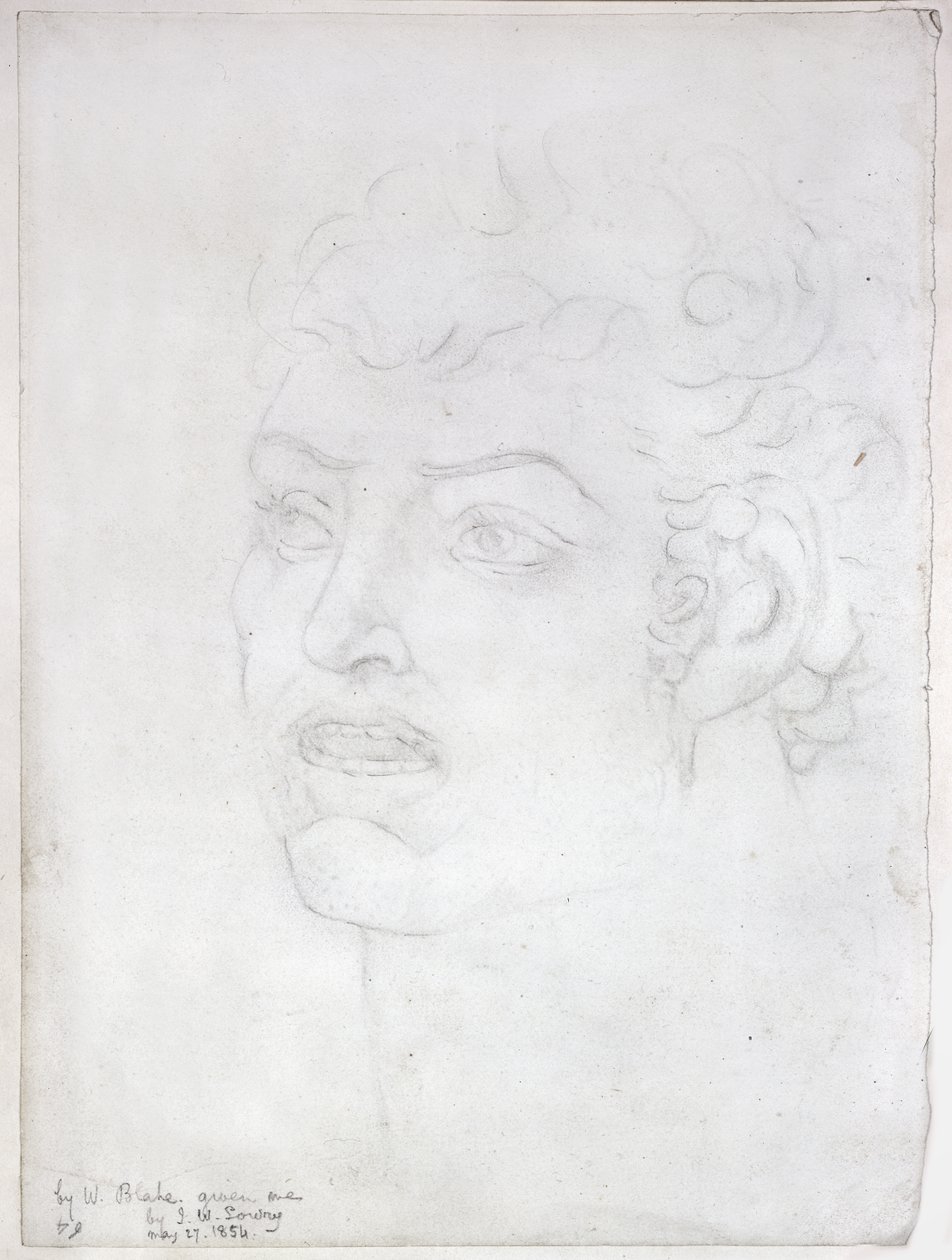 Visionärer Kopf, 1820 von William Blake