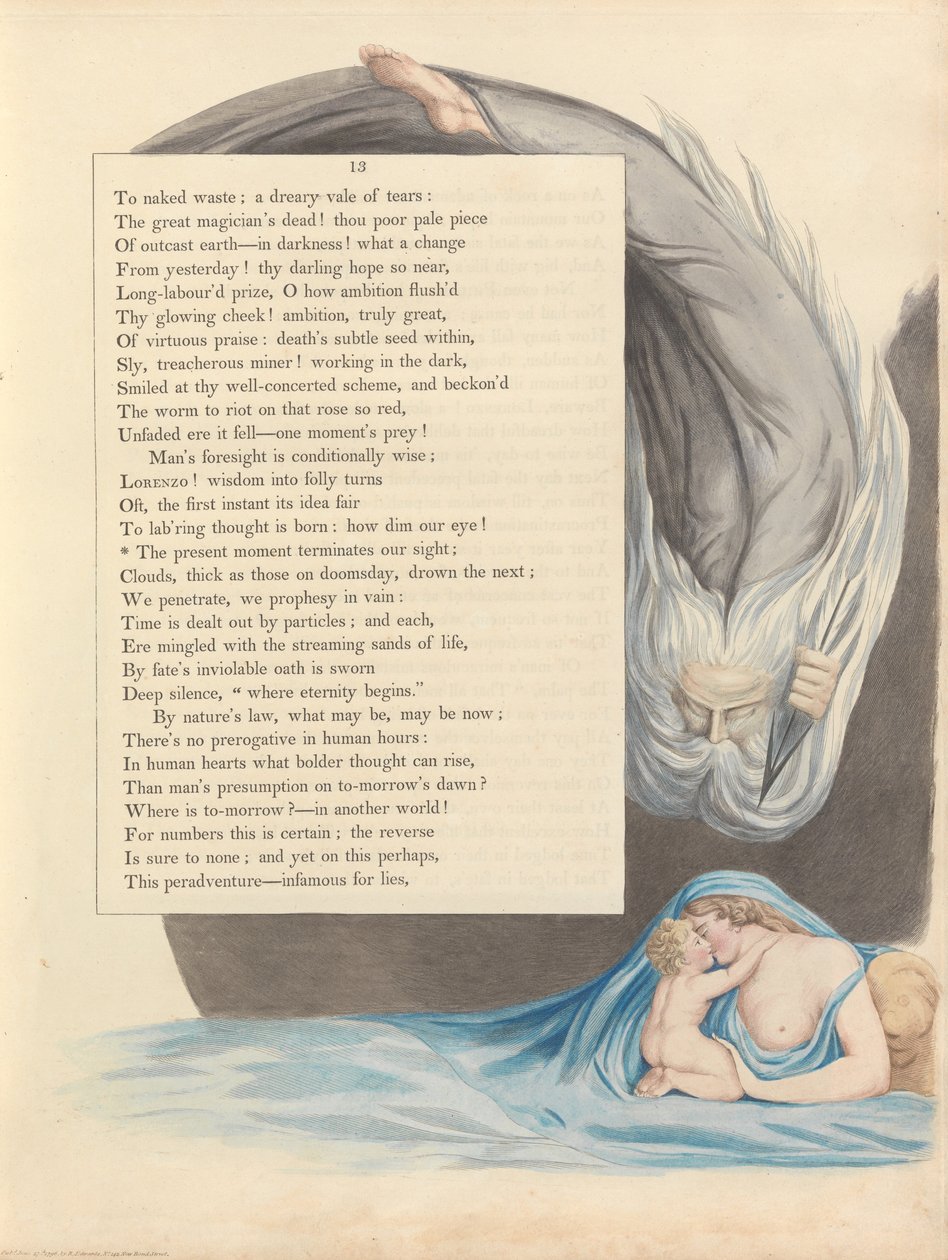 Youngs Nachtgedanken, Seite 13 von William Blake