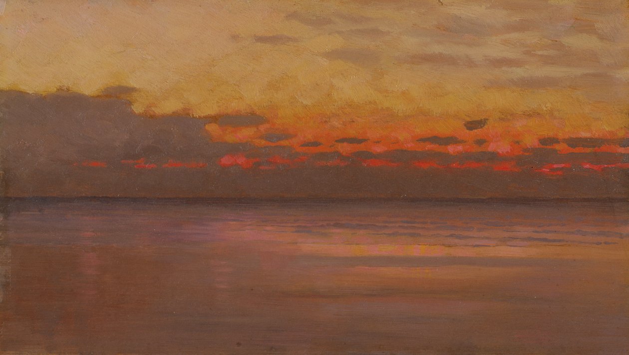 Sonnenuntergang über dem Meer von William Morris