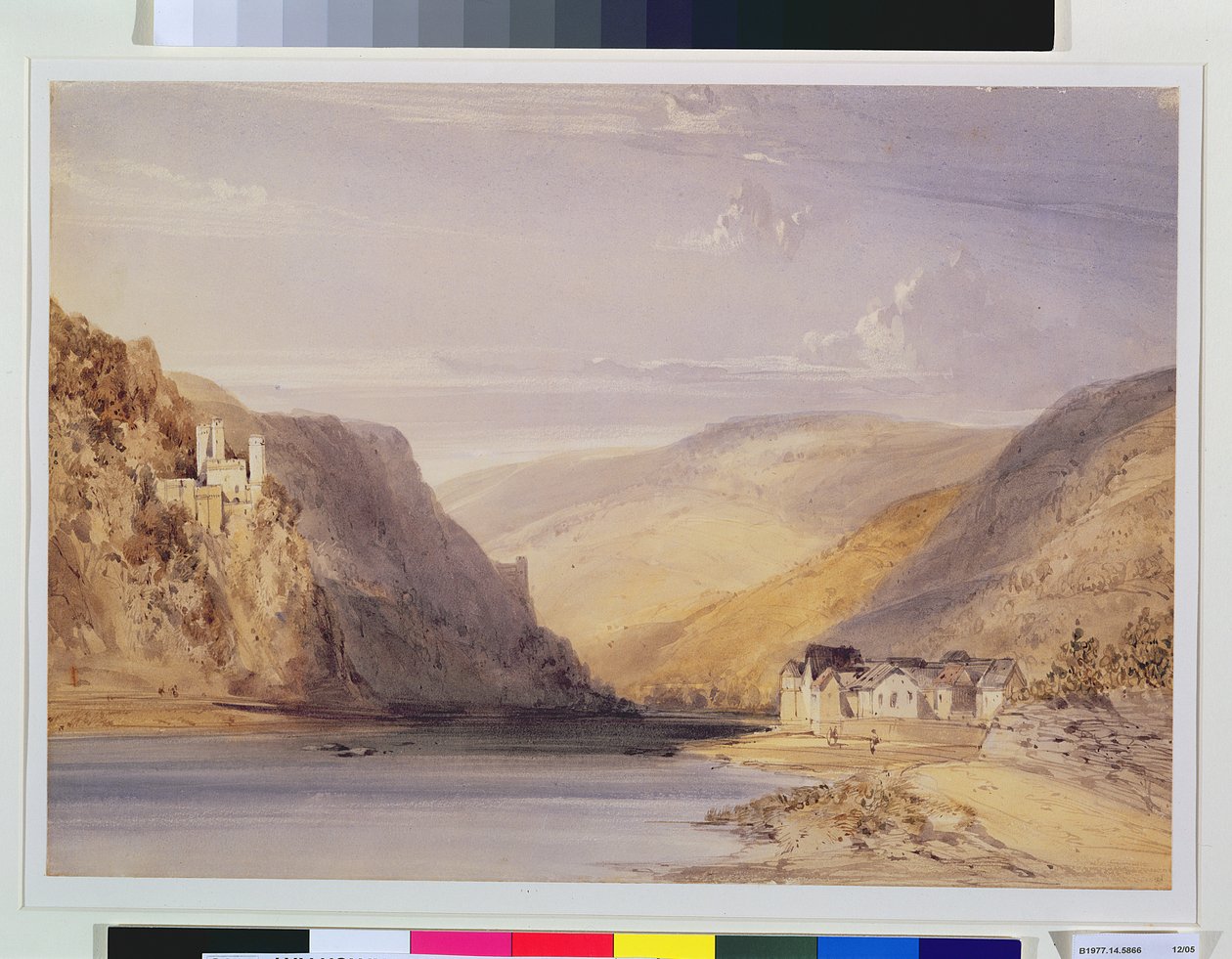 Der Rhein bei Assmannshausen von William Callow