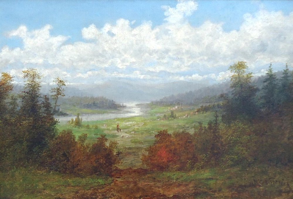 Landschaft am Linville River von William Charles Anthony Frerichs