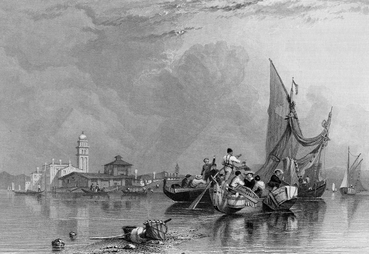 Murano, graviert von Robert Wallis, 1836 von Clarkson Frederick Stanfield