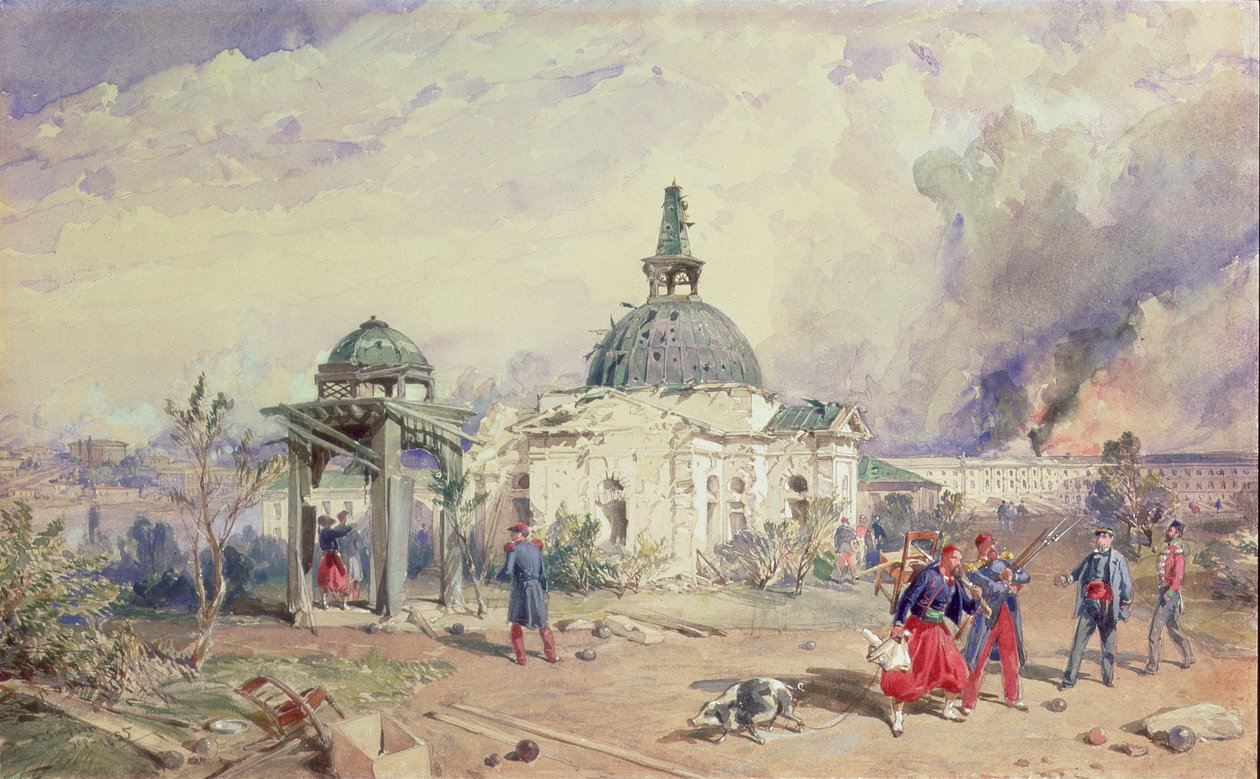Ansicht von Sewastopol, 1855 von William Crimea Simpson