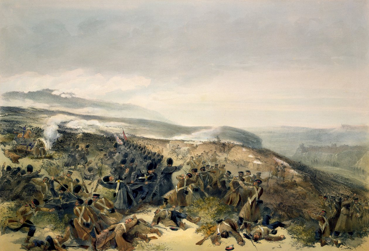 Zweiter Angriff der Garden bei Inkerman, 5. November 1854, Platte aus 