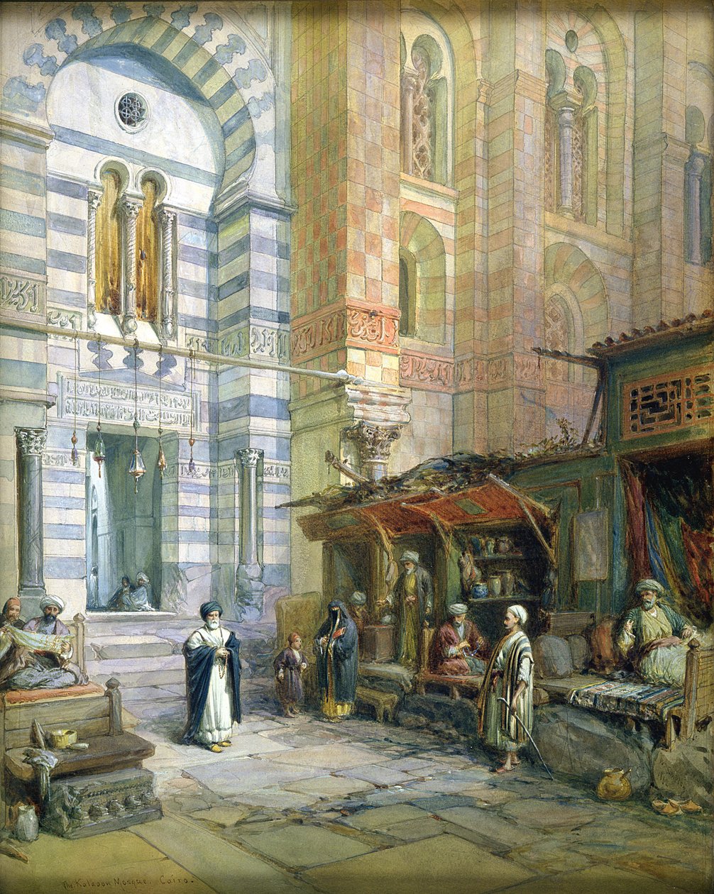 Der Maristan oder Moschee-Krankenhaus von Kalaun, Kairo, 1882 von William Crimea Simpson