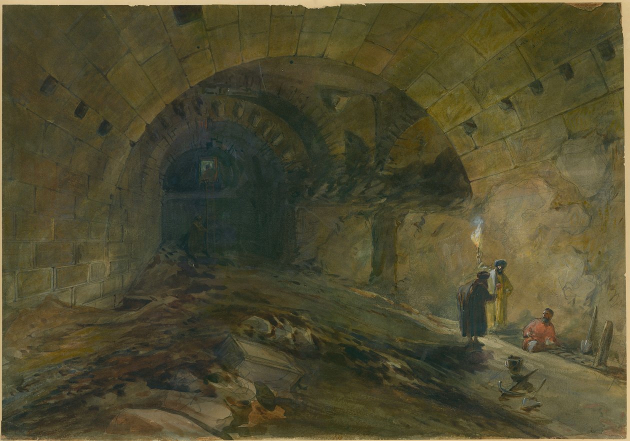 Wilsons Bogen, Jerusalem, 1870 von William Crimea Simpson