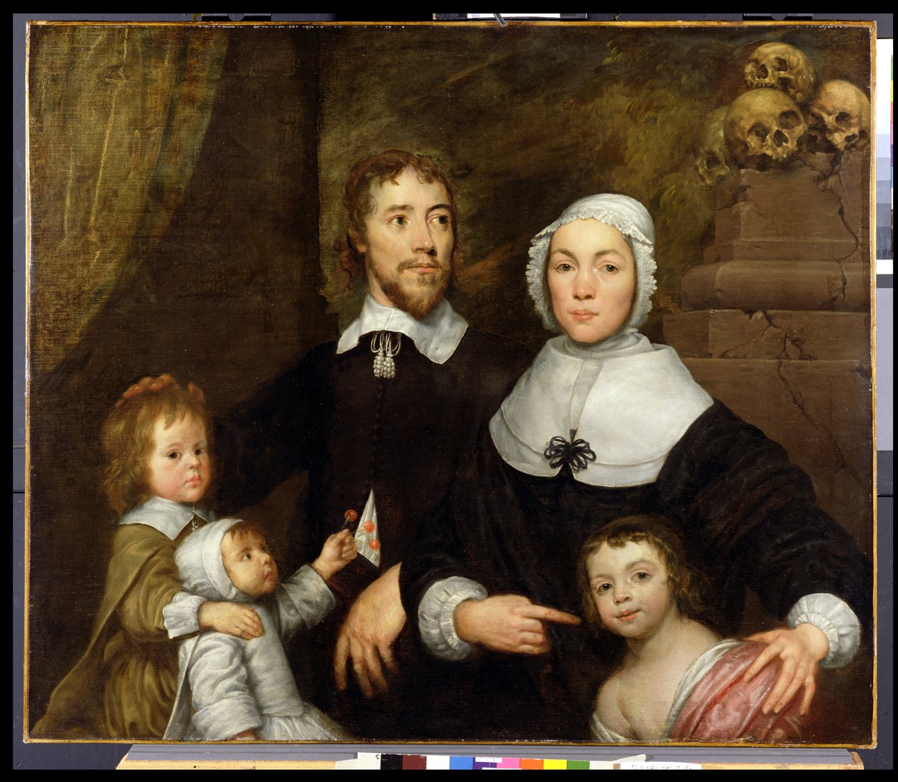 Porträt einer Familie, wahrscheinlich die von Richard Streatfeild, ca. 1645 von William Dobson