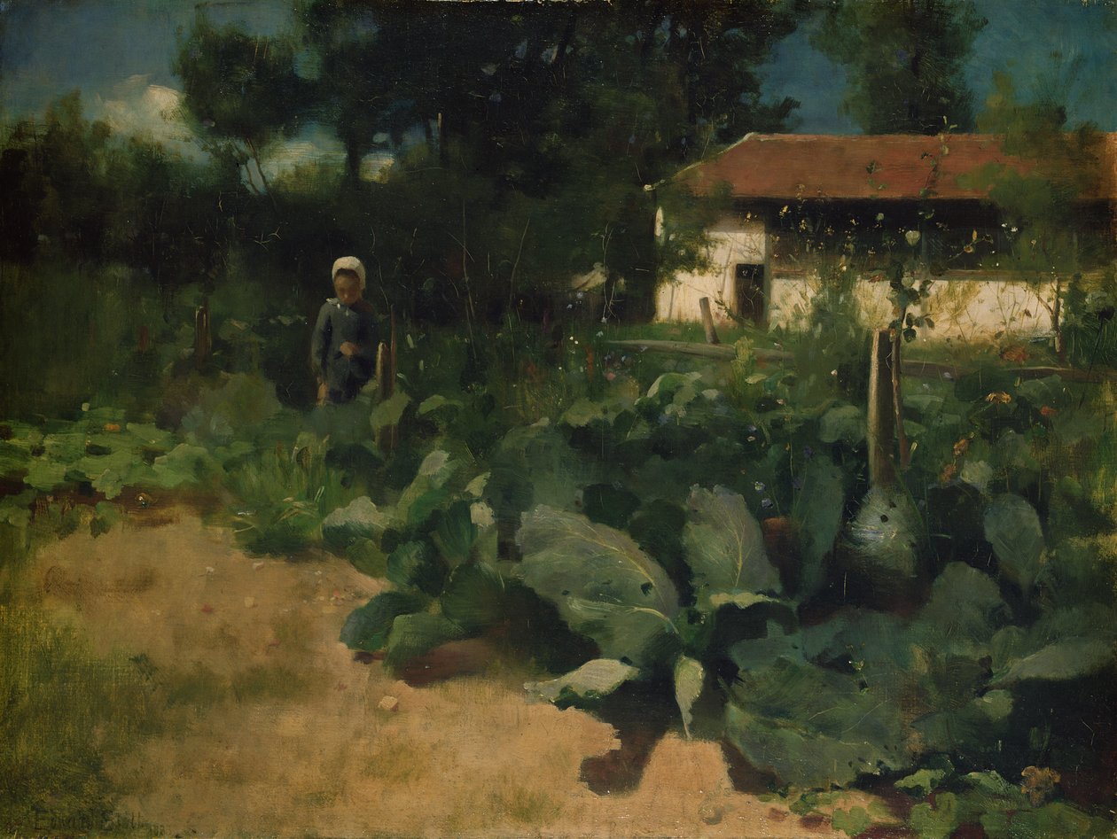 Ein französischer Küchengarten, 1883 von William Edward Stott