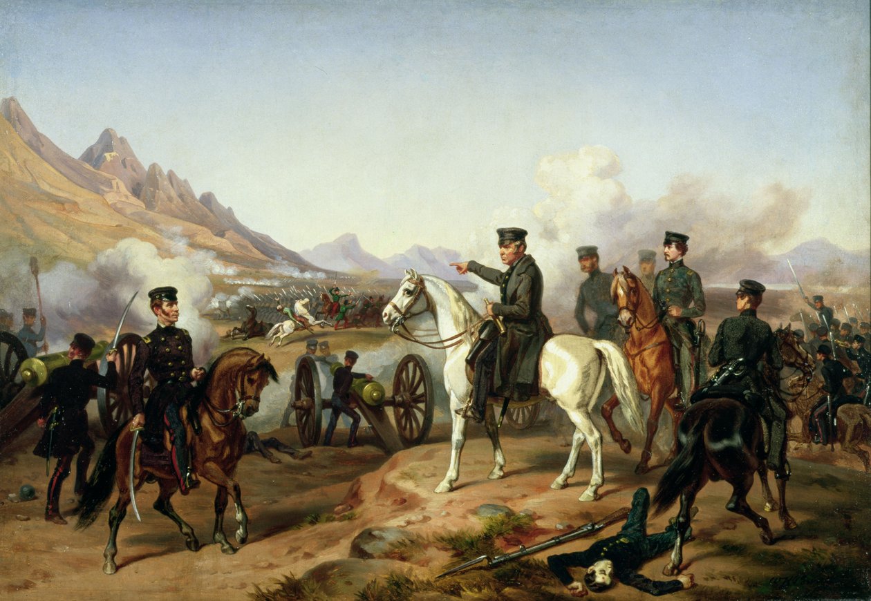 General Zachary Taylor in der Schlacht von Buena Vista 1847 von William Henry Powell