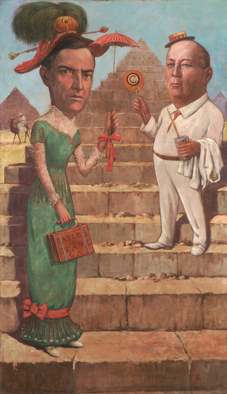 Karikatur von George Ade und Orson Collins Wells, 1912 von William Herman Schmedtgen