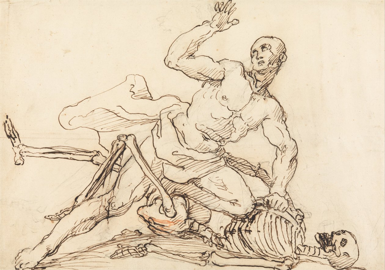 George Taylors Epitaph- George Taylor bricht die Rippen des Todes von William Hogarth