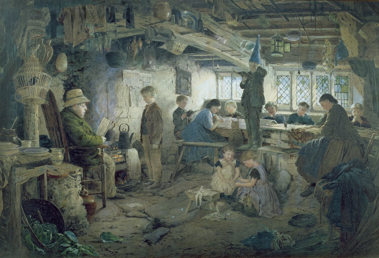 Der strenge Schulmeister, 1868 von William Jabez Muckley