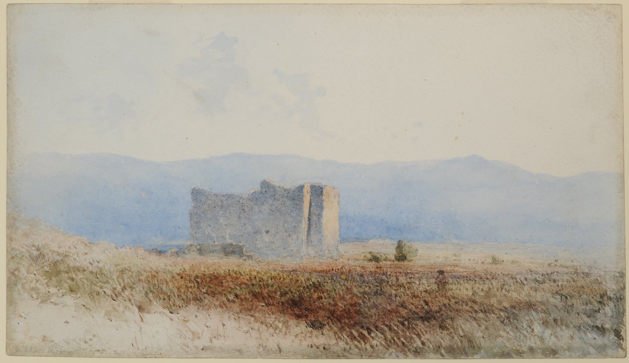 Buits Castle, nahe Bewcastle, 1840-58 von William James Blacklock