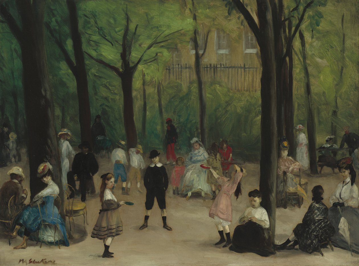 Luxembourg-Gärten, 1906 von William James Glackens