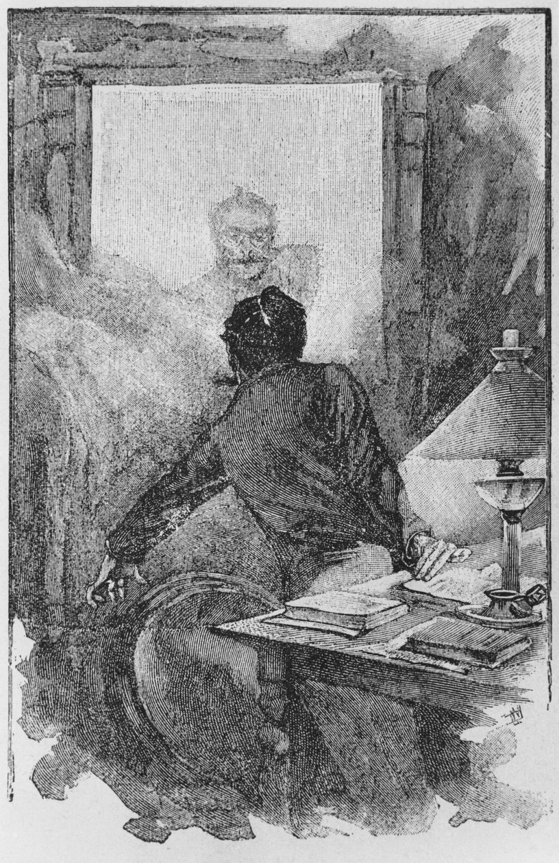 Der Erzähler und der Horla, Illustration aus 