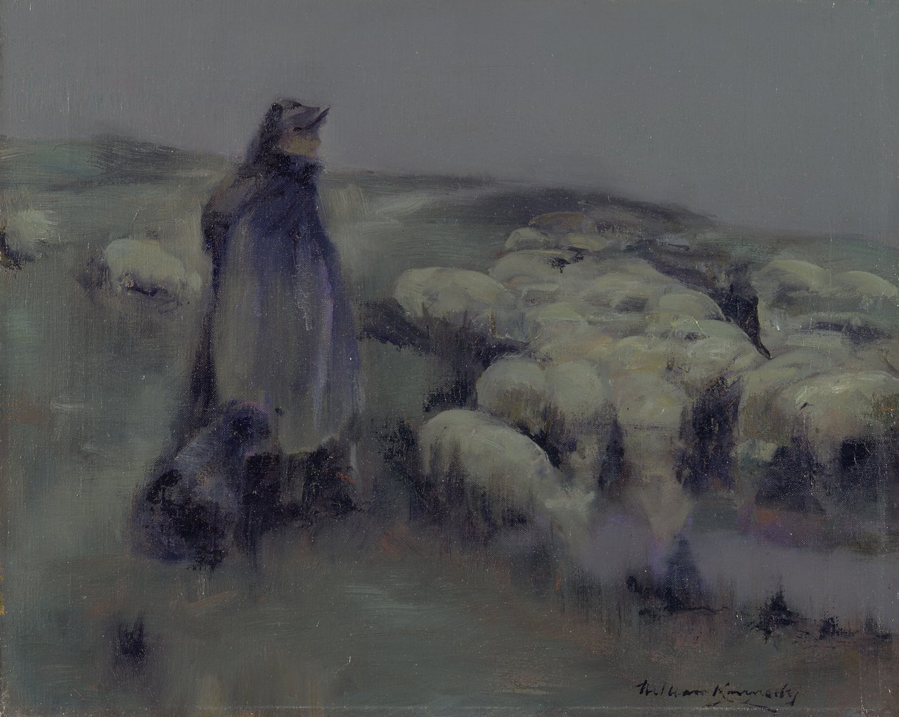 Eine Schäferin, ca. 1890-95 von William Kennedy