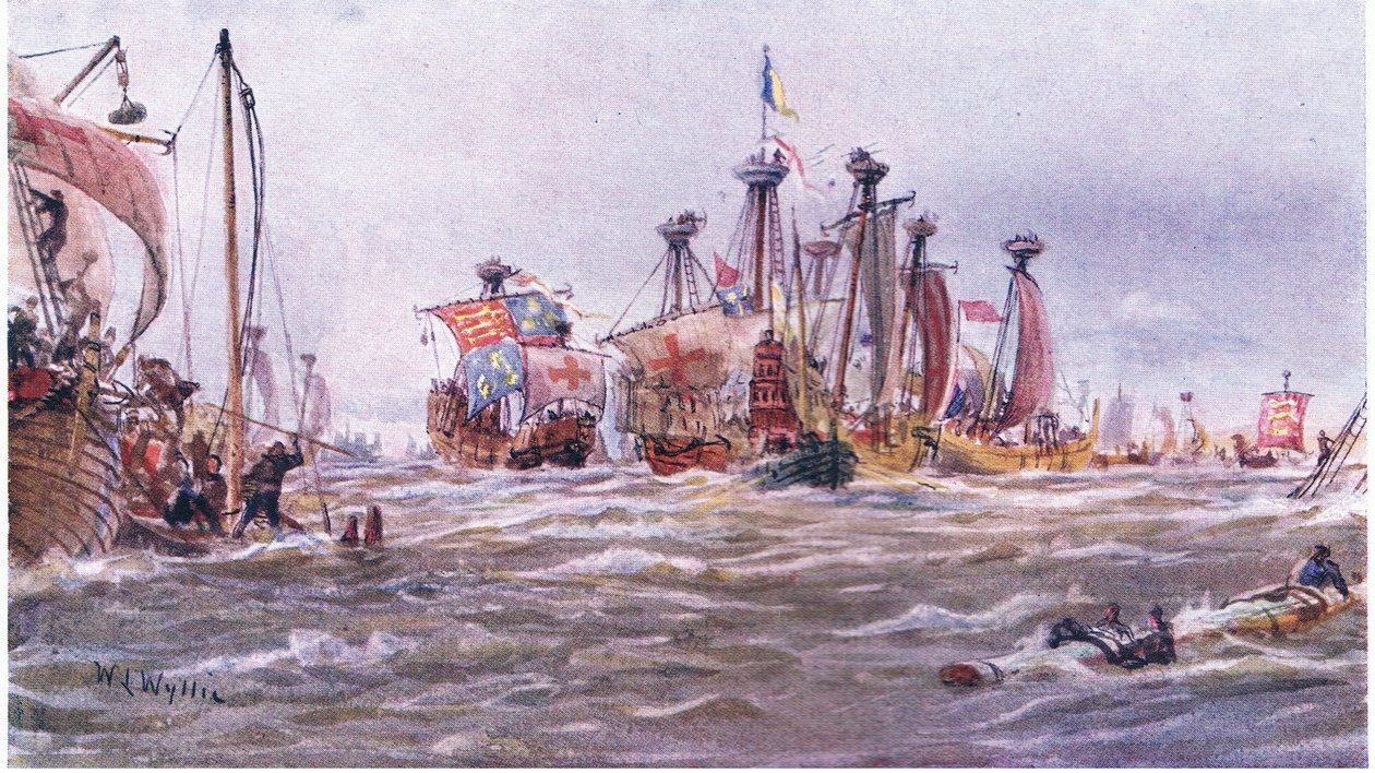 Schlacht von Sluys 1340 n. Chr., 1915 von William Lionel Wyllie