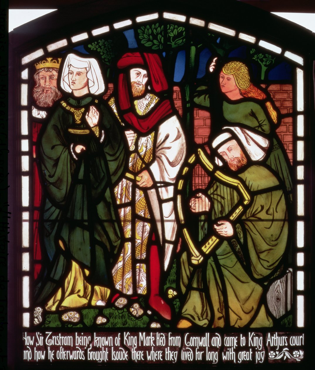 Tristan und Isolde am Hofe von König Artus, aus 