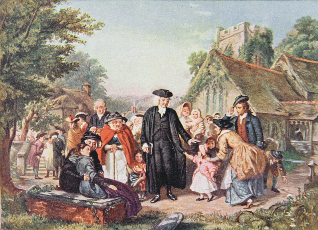 Der Dorfpfarrer, Illustration aus 