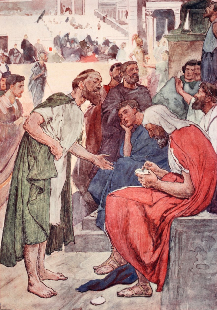 Aristides und der Bürger, Illustration aus 