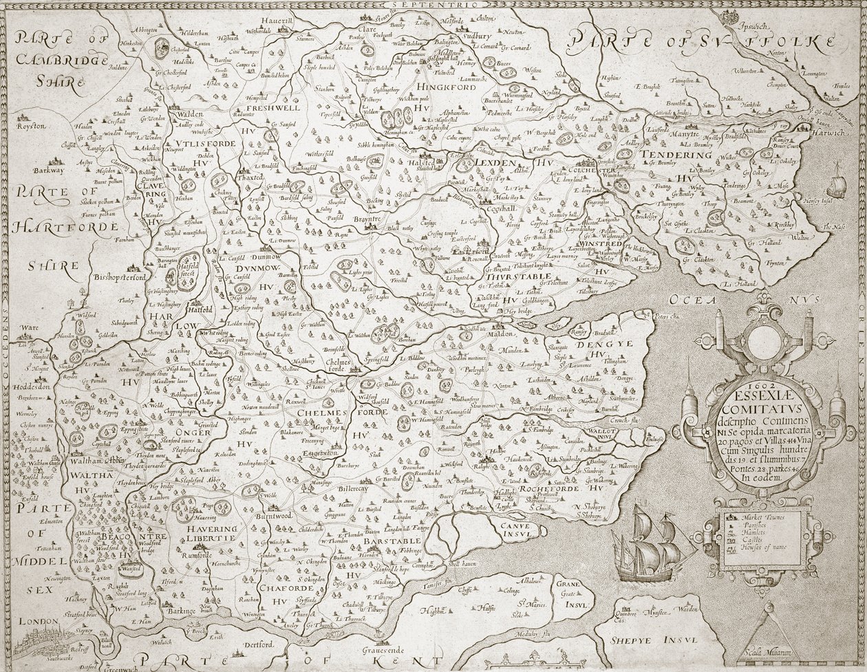 Karte von Essex, 160203 von William Smith