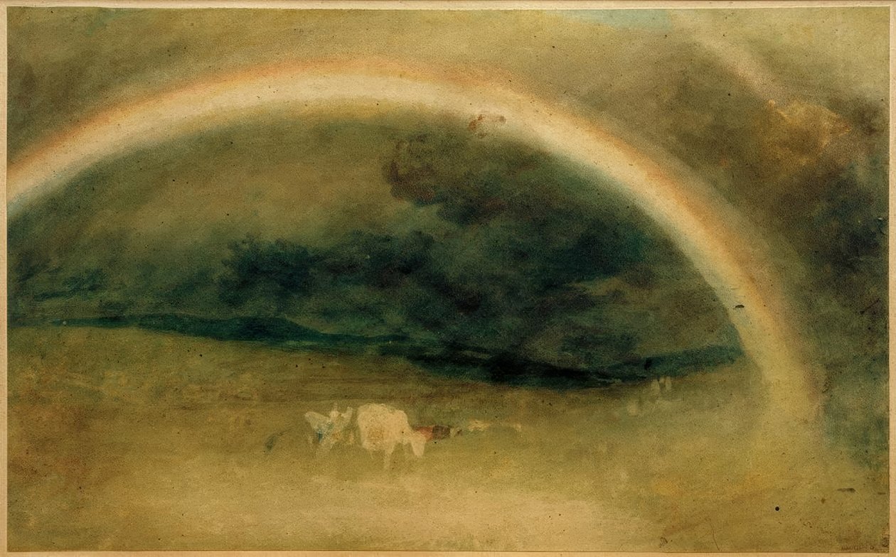 Ein Regenbogen mit Vieh von Joseph Mallord William Turner