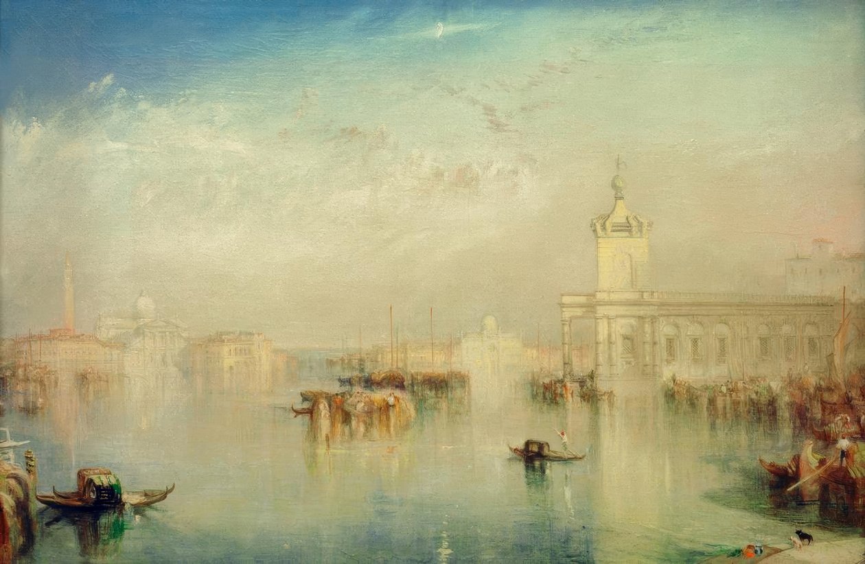 Die Dogana, San Giorgio, Citella, von den Stufen des Eur von Joseph Mallord William Turner