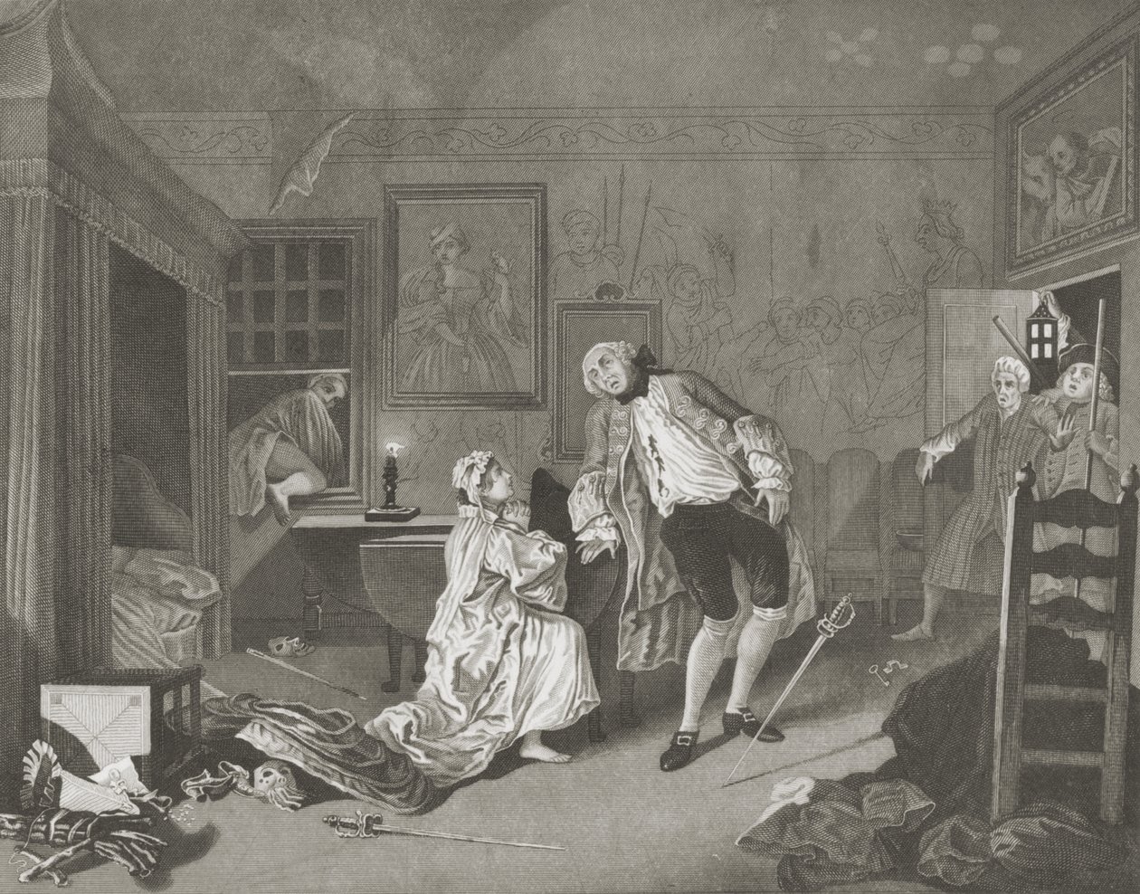 Die Modeheirat von William (after) Hogarth