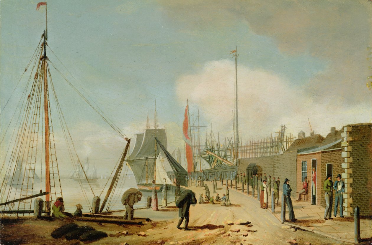 Ansicht des Südendes, Hull von William Barton