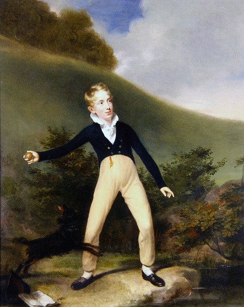 Junge mit Ball von William Beechey