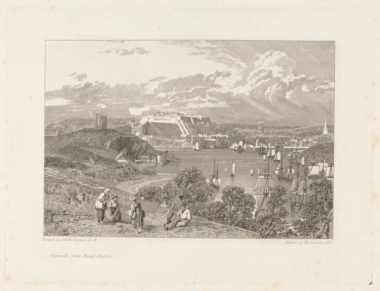 Plymouth, von Mount Batten von William Bernard Cooke