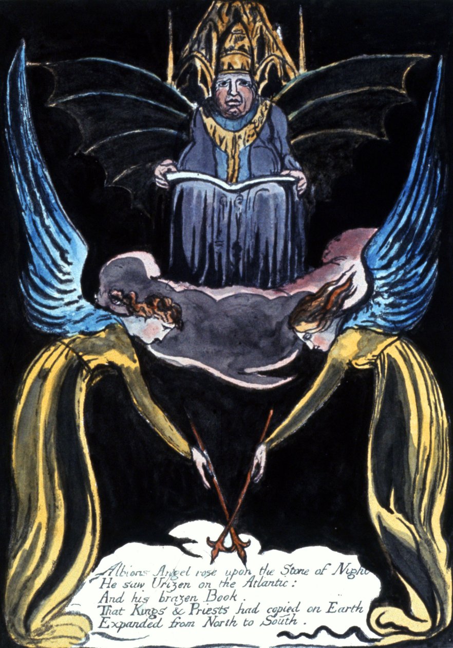 Albions Engel erhob sich von William Blake